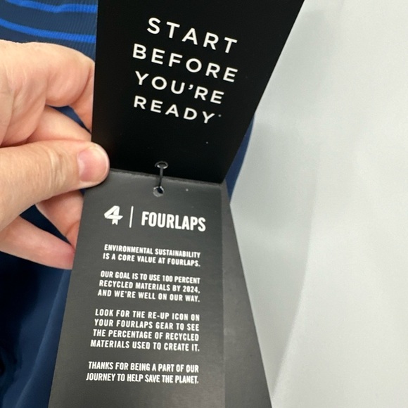 Fourlaps Aero Seamless Legging Midnight Blue Sz XL NWT $118 - Picture 2 of 7